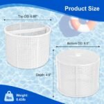 SPX1082CA Skimmer Basket Replacement for Hayward Swimming Pool Skimmer, Filter Basket Assembly with Handle Compatible with Aladdin B-152 Hayward SPX1082CA SP1082C Select Automatic Skimmers, 2 Pack - Image 2