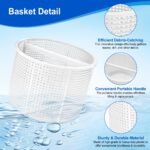 SPX1082CA Skimmer Basket Replacement for Hayward Swimming Pool Skimmer, Filter Basket Assembly with Handle Compatible with Aladdin B-152 Hayward SPX1082CA SP1082C Select Automatic Skimmers, 2 Pack - Image 3