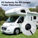 RV 5 Inch Round Electric Cable Hatch for 30 and 50 Amp Cords, RV Power Cord Cable Hatch Cover Compatible with Coleman Jayco Pop-Up Camper Travel Tent Trailer Motorhome (Black) - Image 5