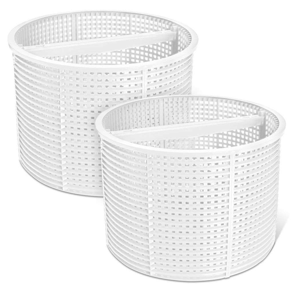 SPX1082CA Skimmer Basket Replacement for Hayward Swimming Pool Skimmer, Filter Basket Assembly with Handle Compatible with Aladdin B-152 Hayward SPX1082CA SP1082C Select Automatic Skimmers, 2 Pack